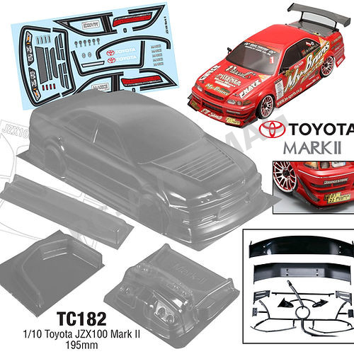 Кузов TeamC (#TC182) 1/10 Toyota JZX100 MARK II, 190mm