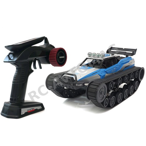 Радиоуправляемый гусеничный вездеход HB (#SG-1204-B) 1:12  2.4G Alloy High-speed Tank  Blue Silver