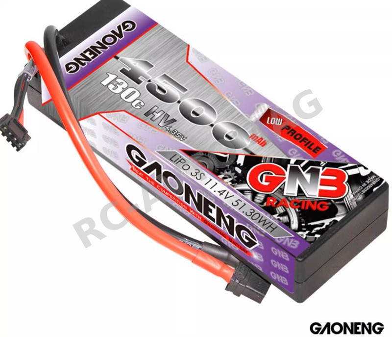 Аккумулятор Li-Po GAONENG (#GNB45003S130WHV) GNB4500mAh 3S 11.1V 130C  RC