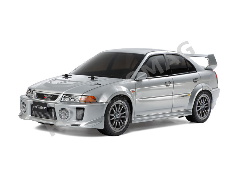 Радиоуправляемая раллийная модель Tamiya (#58713) 1/10 SCALE R/C 4WD HIGH PERFORMANCE RACING CAR MITSUBISHI LANCER EVOLUTION Ⅴ (TT-02 CHASSIS)