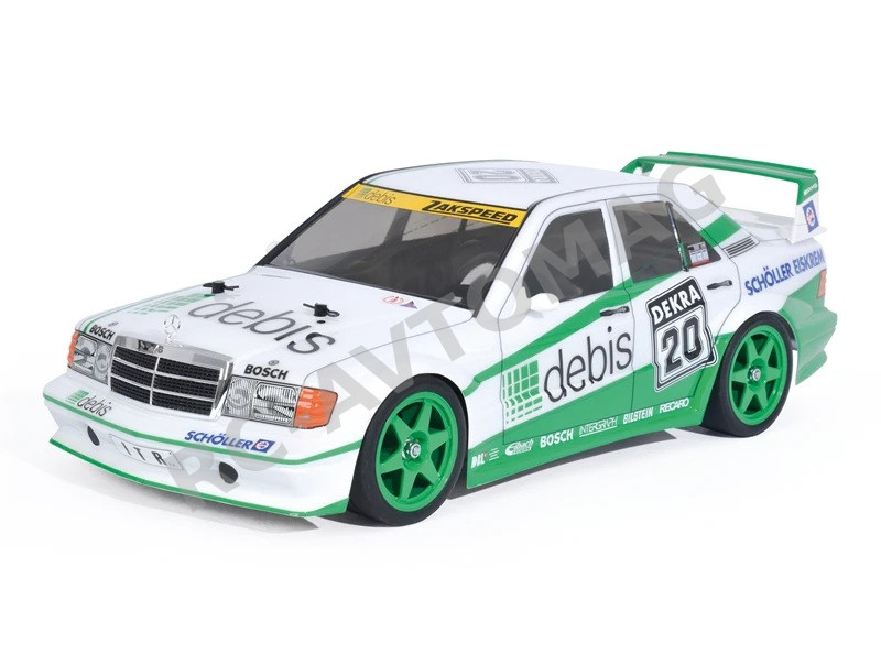 Радиоуправляемая шоссейная модель Tamiya (#58656) 1/10 SCALE R/C 4WD TT-01 Type-E Mercedes-Benz 190E Review