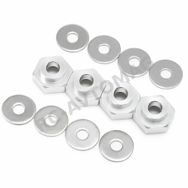 Хексы RCTurn (#RTWH03A1) Wheel Hex Adaptor 12mm to 17mm  4pcs/set, Extended 5mm