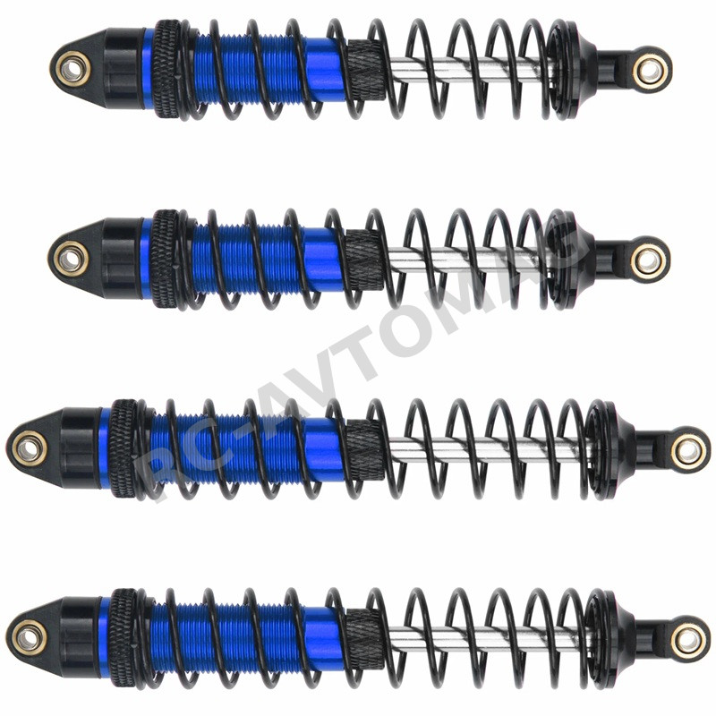 Амортизаторы RCTurn (#RTSG19A01) 19x132/119mm Alloy Adjustable Shocks Damper for 1/10 Traxxas Slash 4x4, ARRMA SENTON NERO BIG ROCK Typhon - Blue