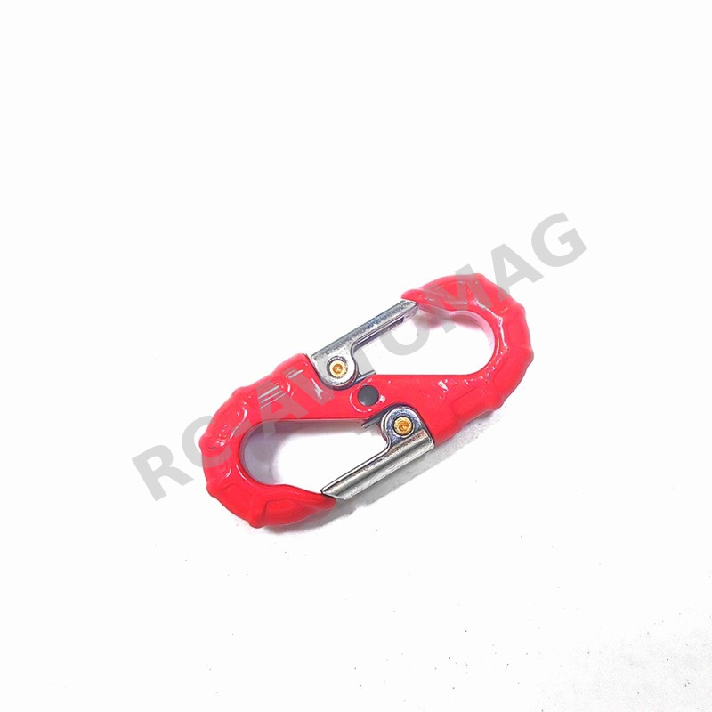 Крюк металлический RCTurn (#RTSM14V24RD) 1/10 Scale Accessories S-Type Tow Hook Shackle for RC Crawler: Red 30x12.5mm