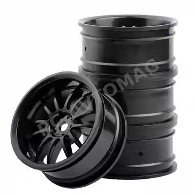 Диски RC-Avtomag (#AV-601B) Black 10 Spokes Wheel 26mm (+5) 4 шт.