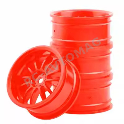 Диски RC-Avtomag (#AV-604R) Red 10 Spokes Wheel 26mm (+5) 4 шт.