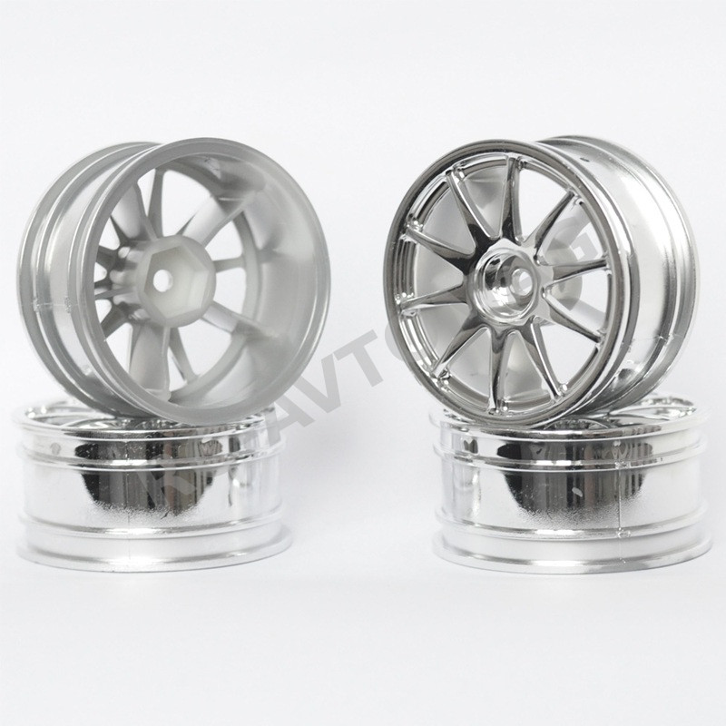Диски HSP (#FR191S) Silver 10 Spokes Wheel 26mm (+3) 4 шт.