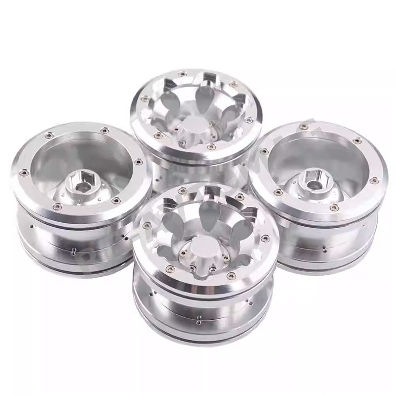 Диски бедлоки RCW8 (#TX224GR) 2.2 Aluminum  6 Spoke Beadlock Wheel w/Wheel Hub 4pcs Silver