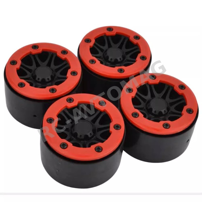 Диски бедлоки RCW8 (#AX2012RD) 2.2  8 Spoke Beadlock Wheel w/Wheel Hub 4pcs