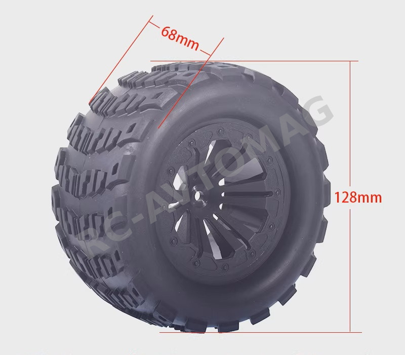 Колёса внедорожные HSP (#70128BK) Wheels6 Spoke Black 4 pcs