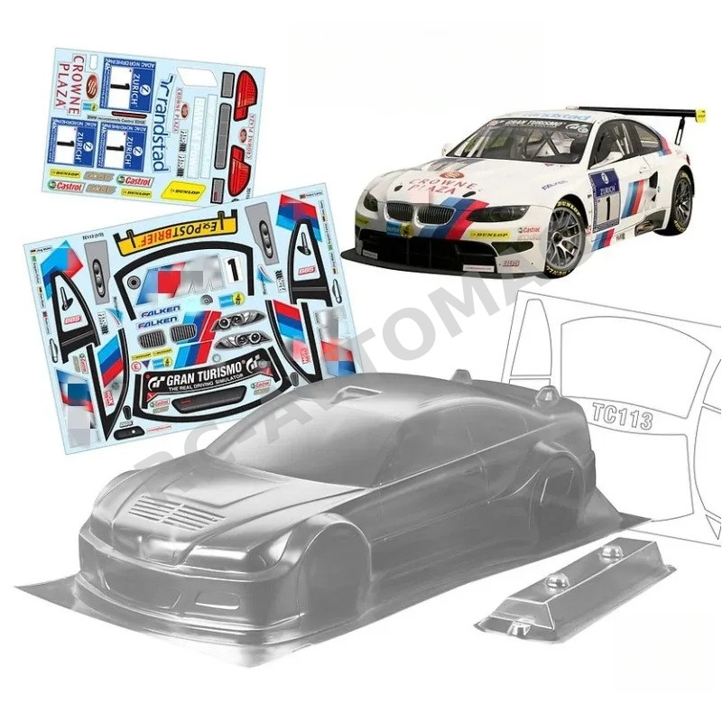Кузов TeamC (#TC113)  1/10 BMW M3 GTR, 200mm