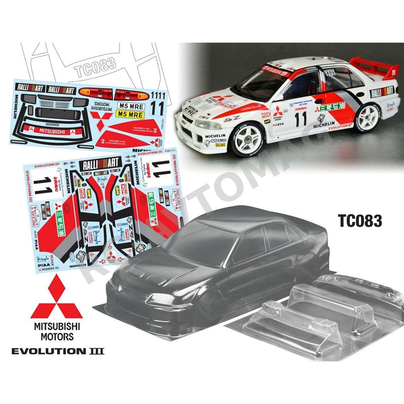 Кузов TeamC (#TC083) 1/10 Mitsubishi III, 190mm