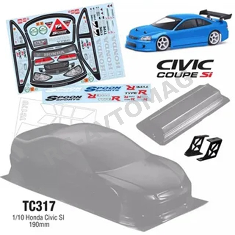 Кузов TeamC (#TC317) 1/10 Honda Civic SI, 190mm