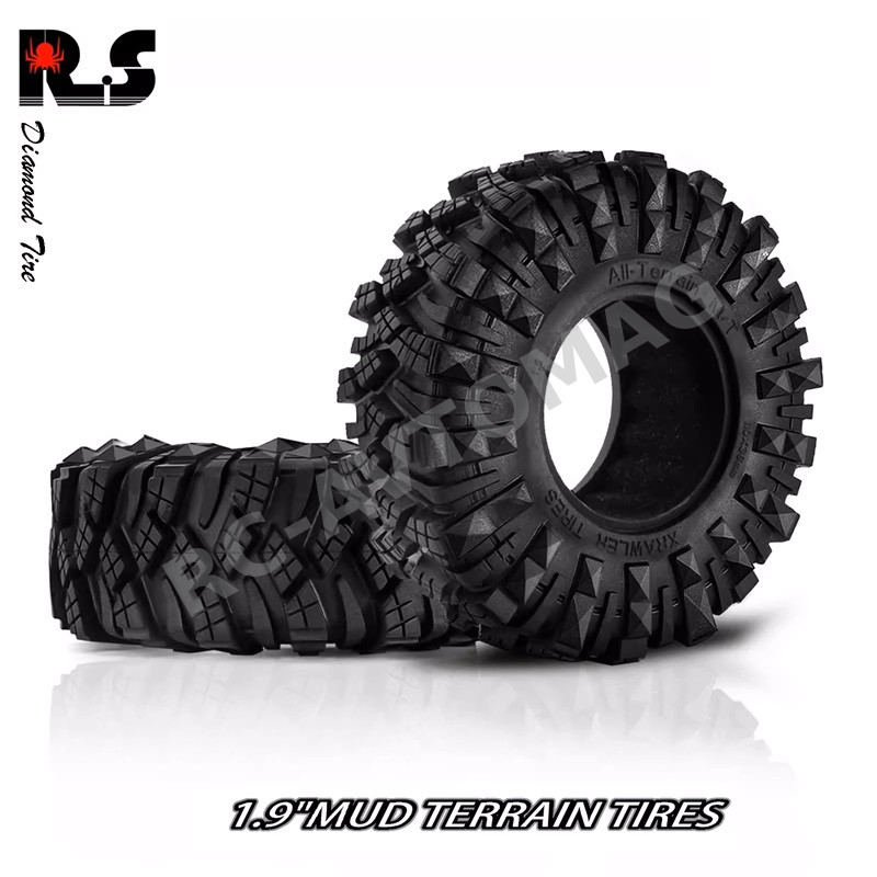 Шины внедорожные Off-Road Red Spider (#RS131) 1/10 1.9 AXIAL scx10 TRX4 110mm  4шт.