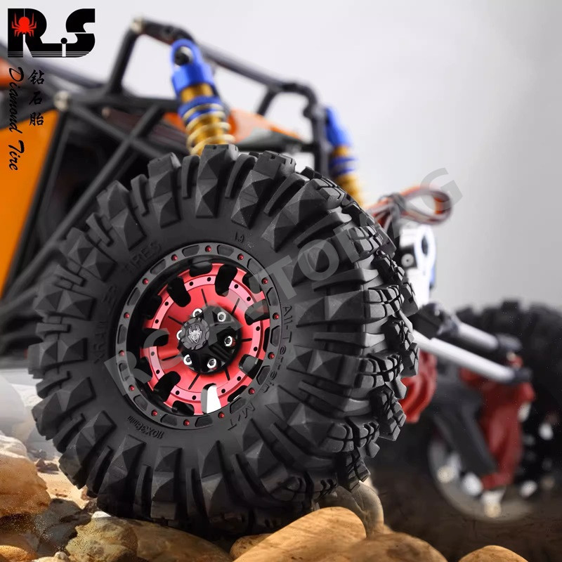 Колёса внедорожные RedSpider (#RSR131R) Wheels 14 Spoke Black 4 pcs 1.9*