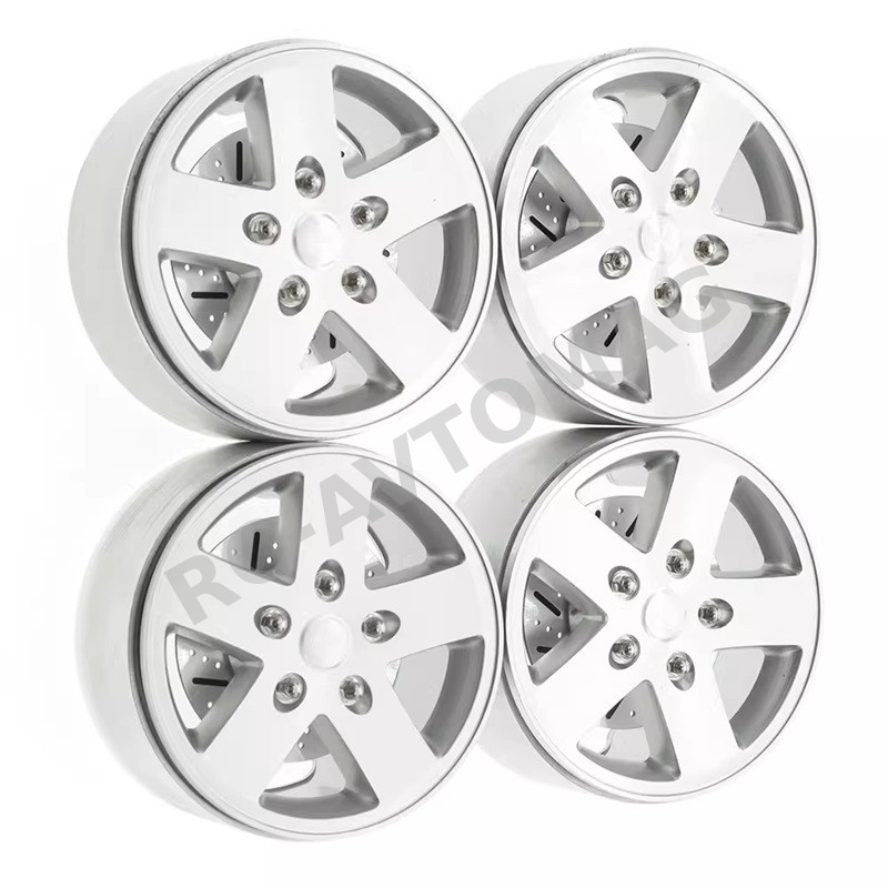 Диски бедлоки RC4X4 (#OT100045) 2.2 Aluminum CNC 5 Spoke Beadlock Wheel w/Wheel Hub 4pcs