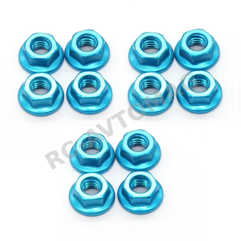 Гайки YFS (#HMM4BL) Шестигранная гайка М4 10 pcs