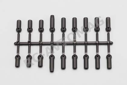 Шаровые наконечники Yokomo (#DRB-206) Rod End Plastic Parts (Black) for DRB