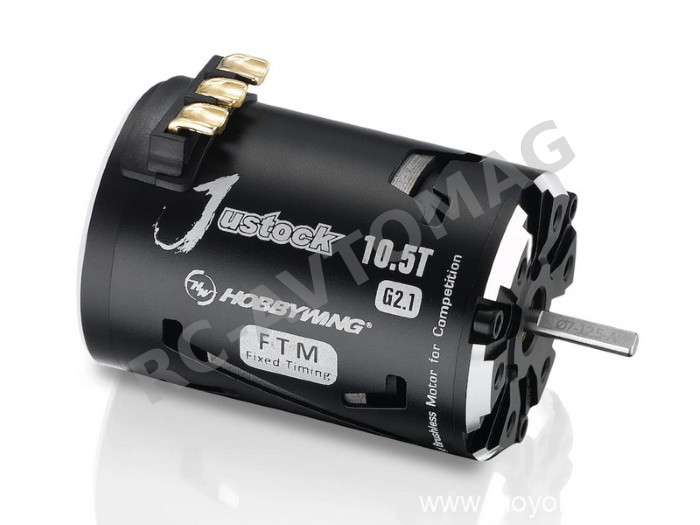 Бесколлекторный сенсорный двигатель HobbyWing (#30408010) JUSTOCK-13.5T-BLACK-G2.1