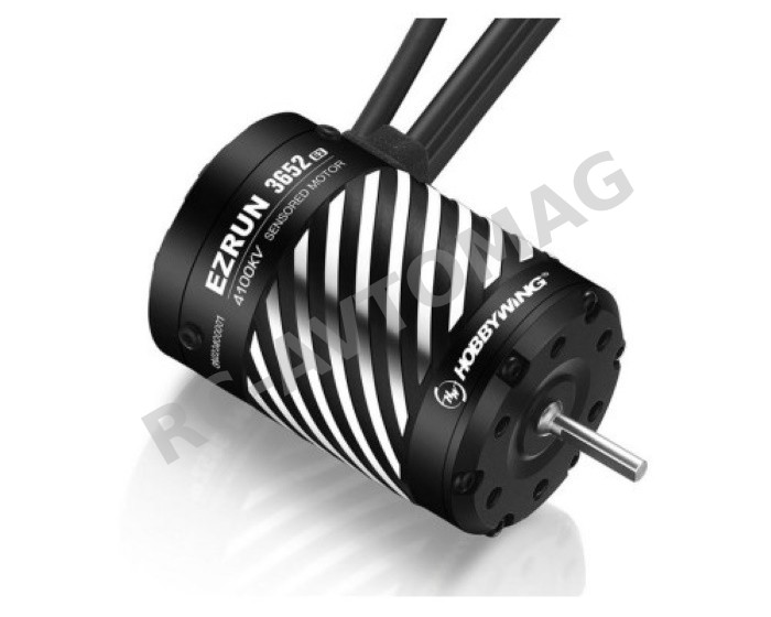 Бесколлекторный сенсорный двигатель HobbyWing (#30402605) EZRUN-3652SD-4100KV-BLACK-G3