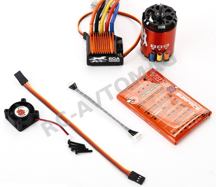 Комбо-набор SkyRC (#SK-300058-04) Cheetah 1/10th 60A 17.5T 1870kV Sensored Combo Set