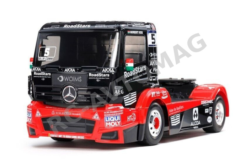 Радиоуправляемый грузовик Tamiya (#58683) 1/14 RC Mercedes-Benz Race Truck MP4  TT-01 Type E
