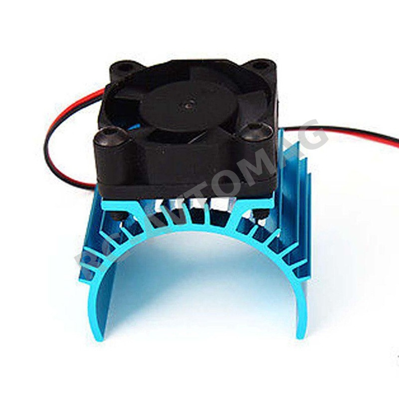 Радиатор c вентилятором NeebRC (#N1021-30-R1695BL) Metal Heat Sink for 36mm Motor with 30x30mm Fan (JST Plug)