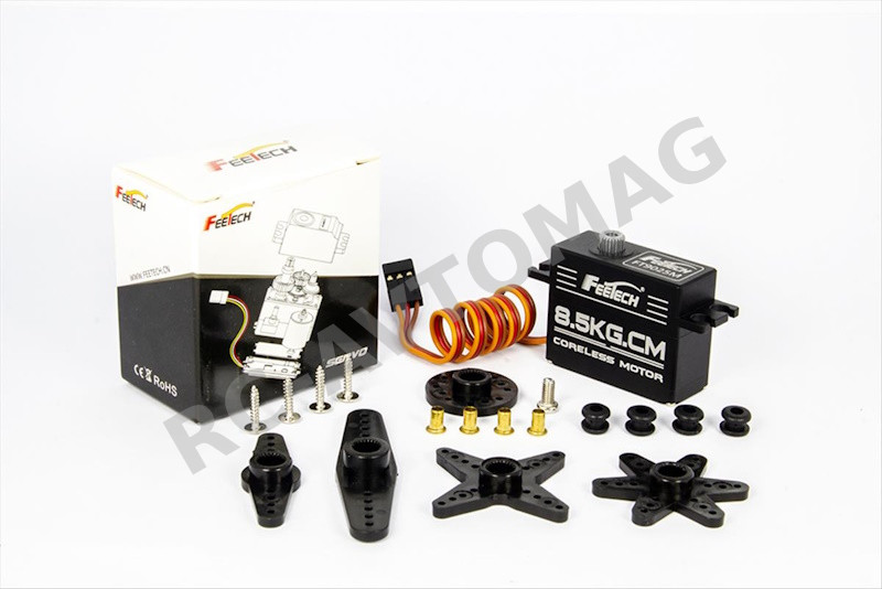 Сервопривод Feetech (#FT9025M) Metal Gear Coreless Digital 6V 8.5kg.cm 180°