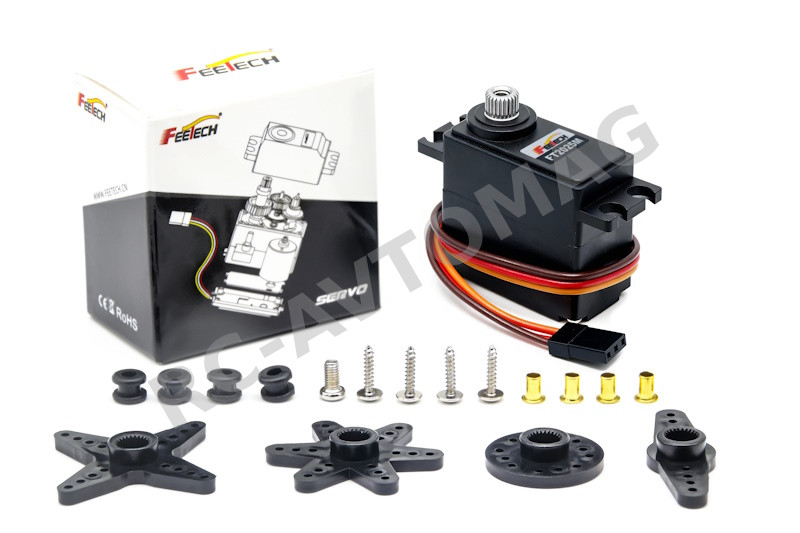 Сервопривод Feetech (#FT2025M) Metal Gear 6V 10.5kg.cm 180° Copper Gear Servo