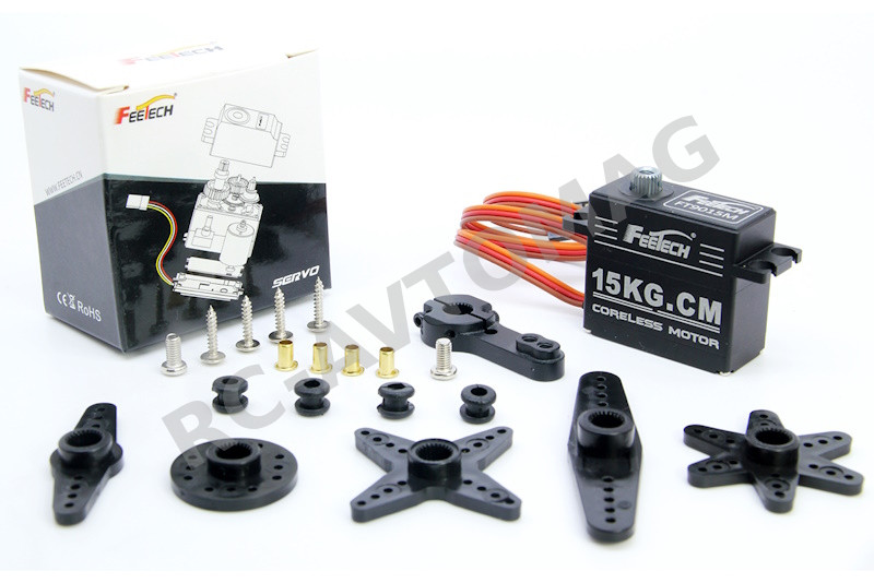 Сервопривод Feetech (#FT9015M) Metal Gear 7.4V 15kg Digital 180° Coreless Motor Servo