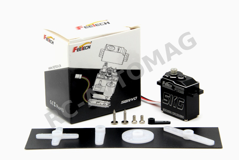 Сервопривод Feetech (#FT1109M) Metal Gear 6V 5kg 180° Coreless Motor Digital Servo