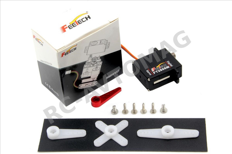 Сервопривод Feetech (#FT2806M) Metal Gear 6V 6kg Digital Coreless Servo 180°
