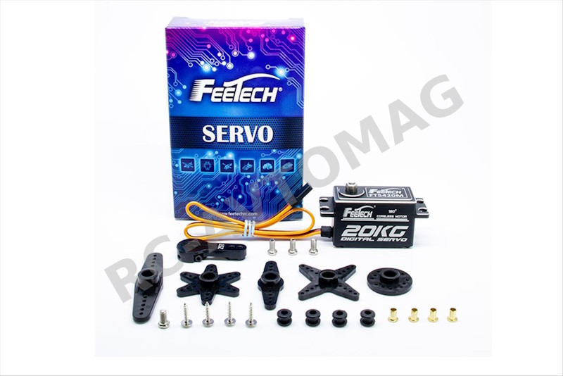 Сервопривод Feetech (#FT5420M) Steel Gear 7.4V 20kg.cm 180° Coreless Motor Digital Servo