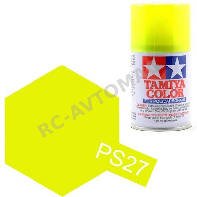 Краска Tamiya (#PS-27) Fluorescent Yellow