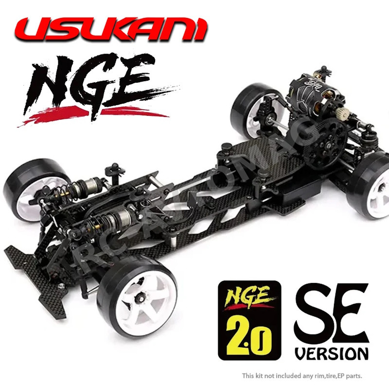 Радиоуправляемая модель для дрифта Usukani (#US88600) Usukani NGE 2.0 SE 1/10 RWD DRIFT CAR CHASSIS KIT (Carbon Fiber Version)