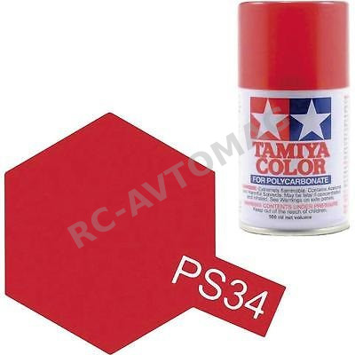 Краска Tamiya (#PS-34) Bright Red