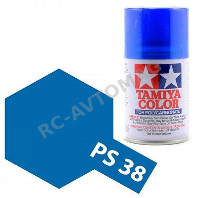 Краска Tamiya (#PS-38) Translucent Blue