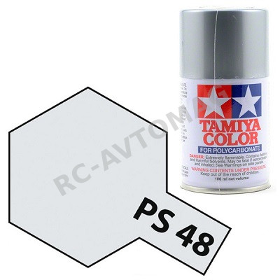 Краска Tamiya (#PS-48) Semi-Gloss Silver Anodized Aluminum