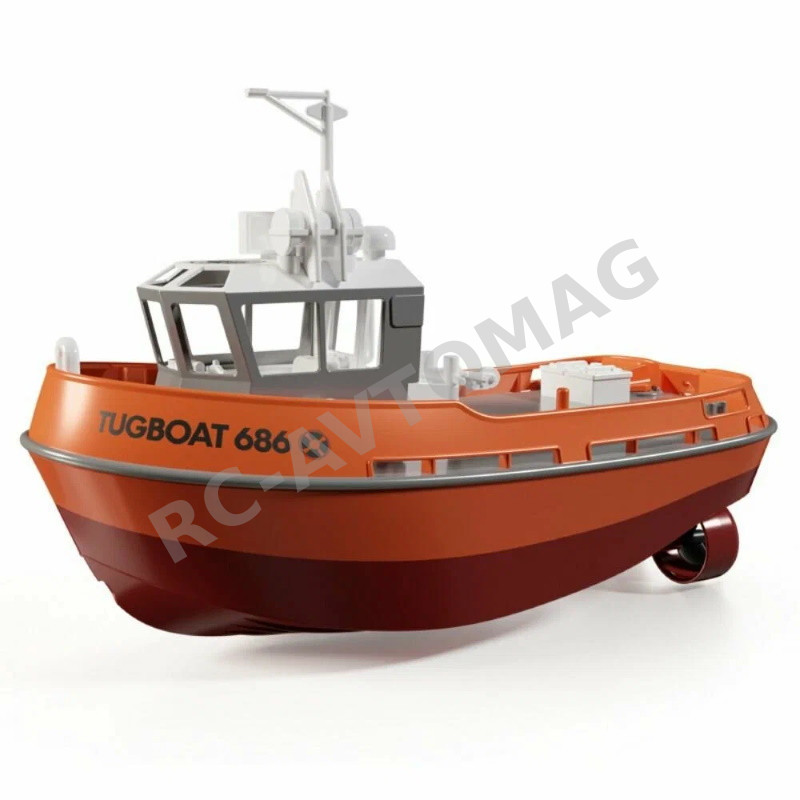 Радиоуправляемая модель буксира Pinecone Boat (#SG-686-OR) 1/72 4WD RTR