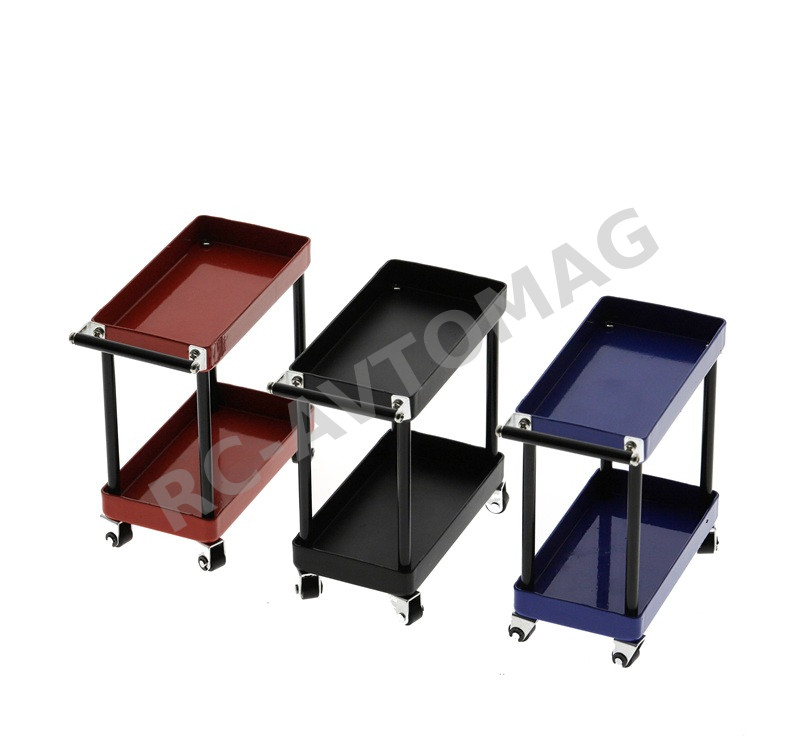 Декоративная алюминиевая стойка для инструментов 1/10 RC-Avtomag (#AV-SM09003) Aluminum RC Tool Rack 2 Shelves Big Size