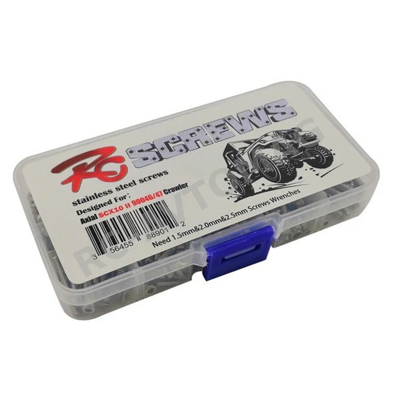 Набор винтов из нержавеющей стали RC-Avtomag (#AV-EL03005) Stainless Steel Screw Set Box for SC10 II total 325pcs