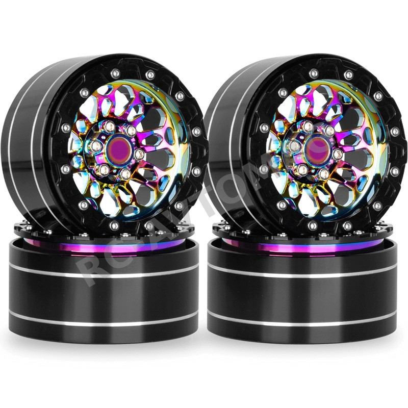 Диски бедлоки RC-Avtomag (#AV-CW03024) 2.2" Rainbow Colored Beadlock Wheel Rim Aluminum Wheel