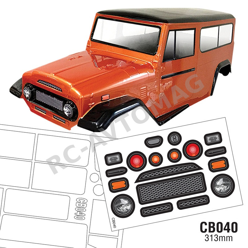 Кузов TeamC (#CB040) 1/10 Crawler Body, 313mm