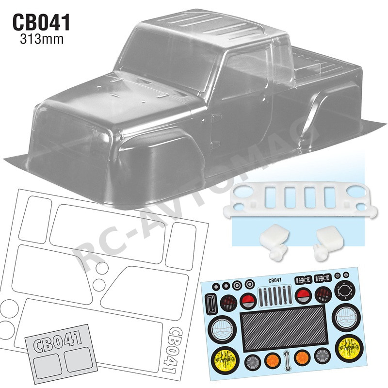 Кузов TeamC (#CB041) 1/10 JP1 Crawler Body, 313mm
