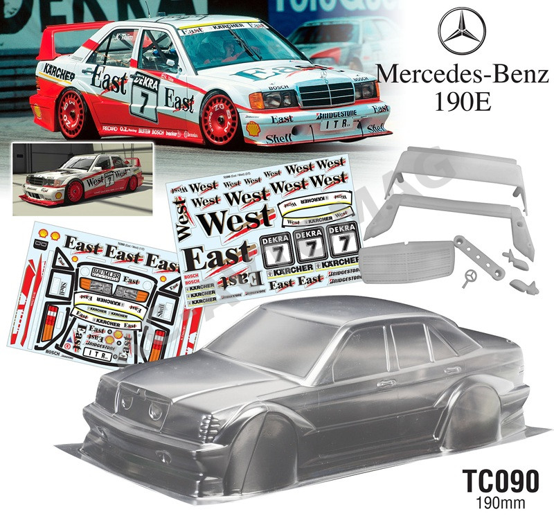 Кузов TeamC (#TC090) 1/10 Benz 190E,190mm