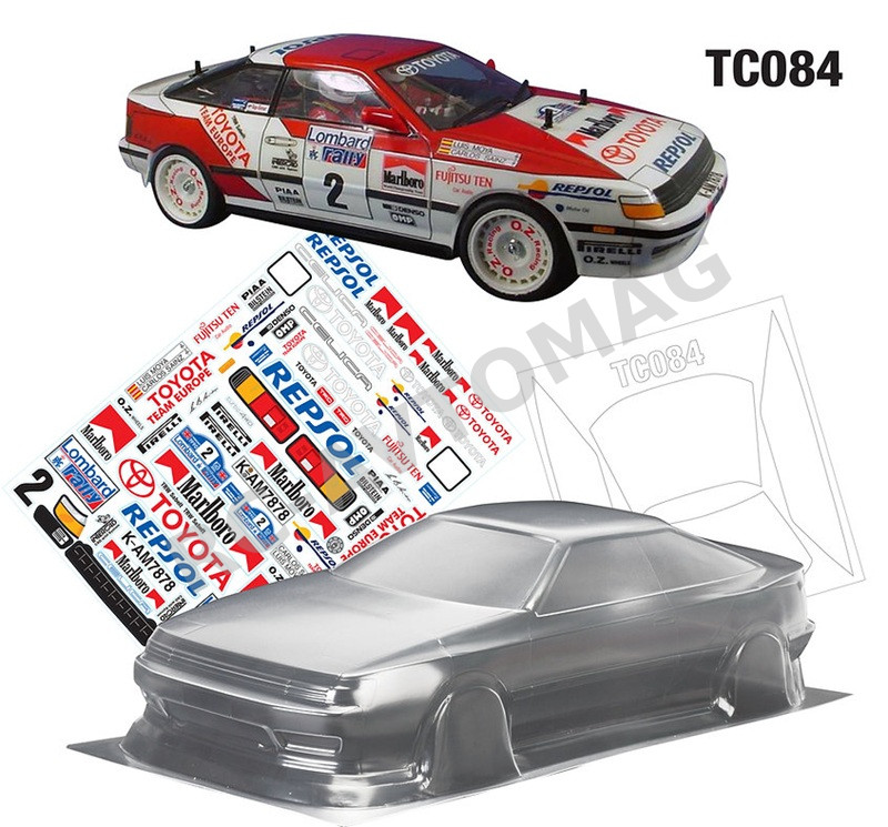 Кузов TeamC (#TC084) 1/10 Toyota Celica GT-Four, 190mm
