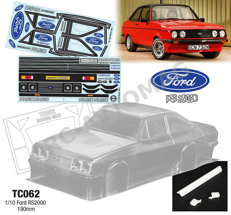 Кузов TeamC (#TC062) 1/10 Ford RS2000, 190mm