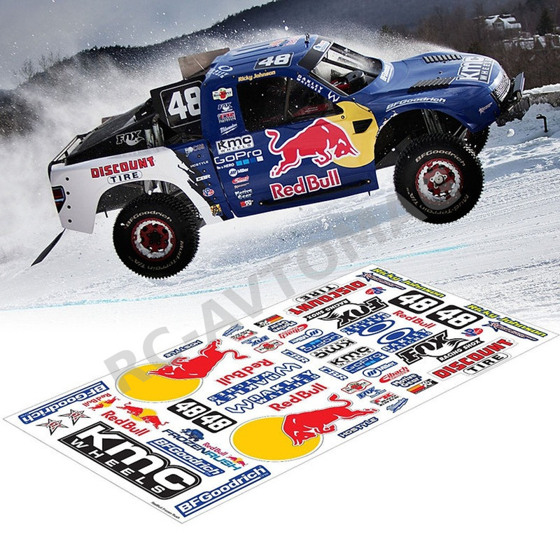 Наклейки TeamC (#TS502) Redbull SC Sticker, 20x40cm