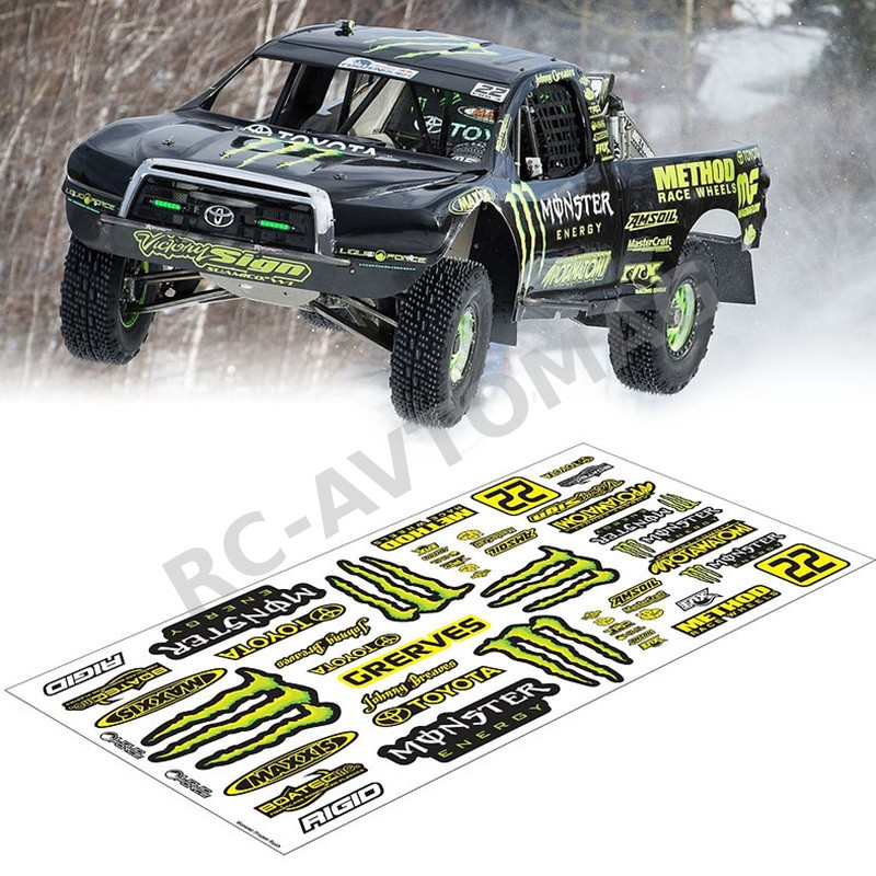 Наклейки TeamC (#TS503) Monster SC Sticker, 20x40cm