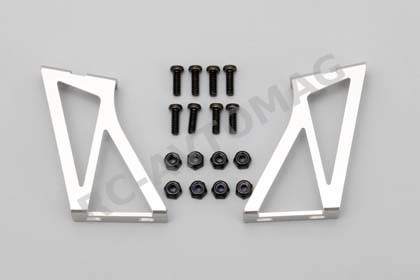 Крепление спойлера Yokomo (#D-056) Aluminum wing stay (Silver/Low) for Drift Car